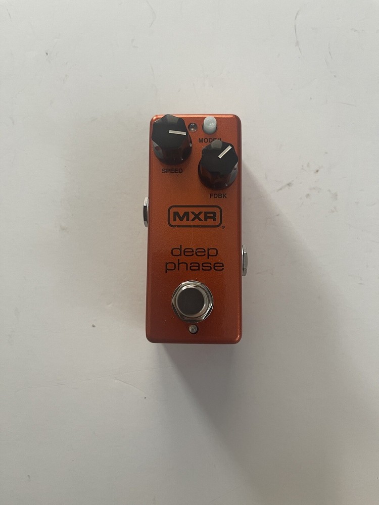 MXR Dunlop M-279 Deep Phase Analog Phaser Mini Compact Guitar Effect Pedal + Box