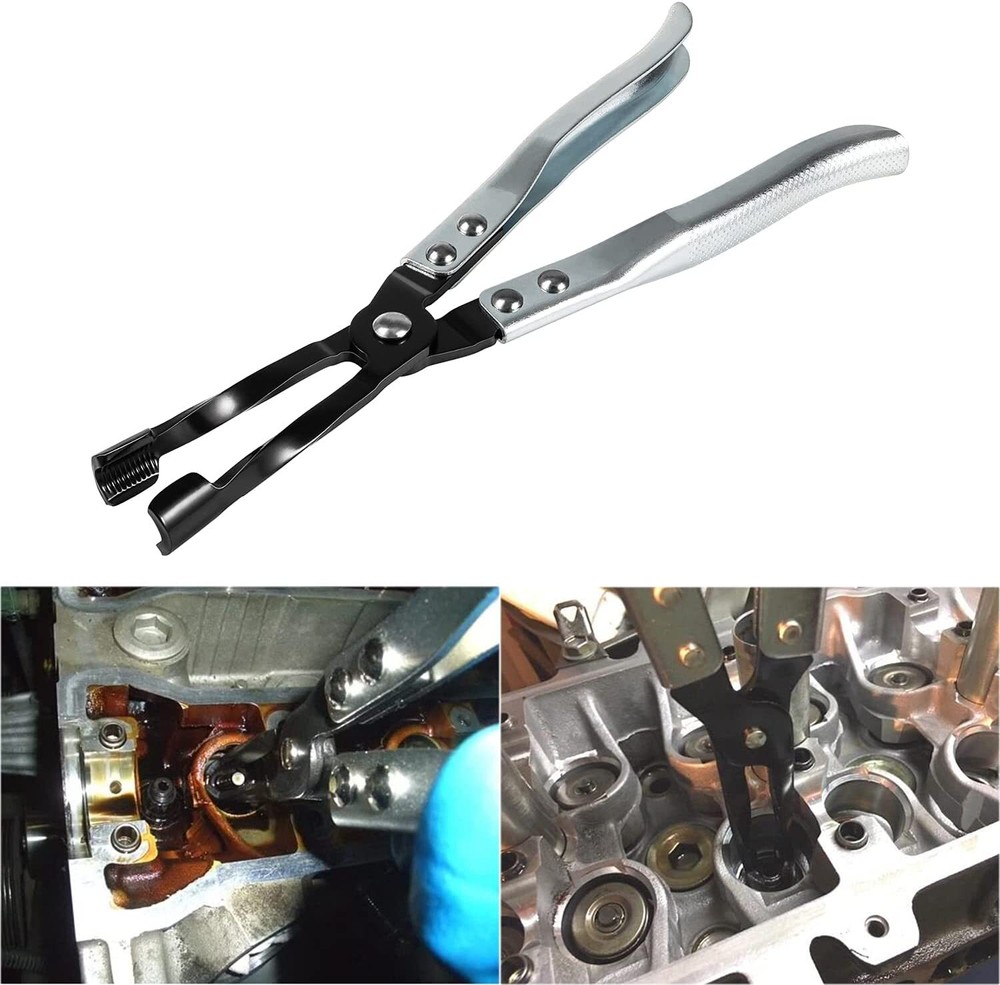 66784 Stud Mount Valve Spring Compressor Tool + HW0107 Valve Stem Seal Pliers