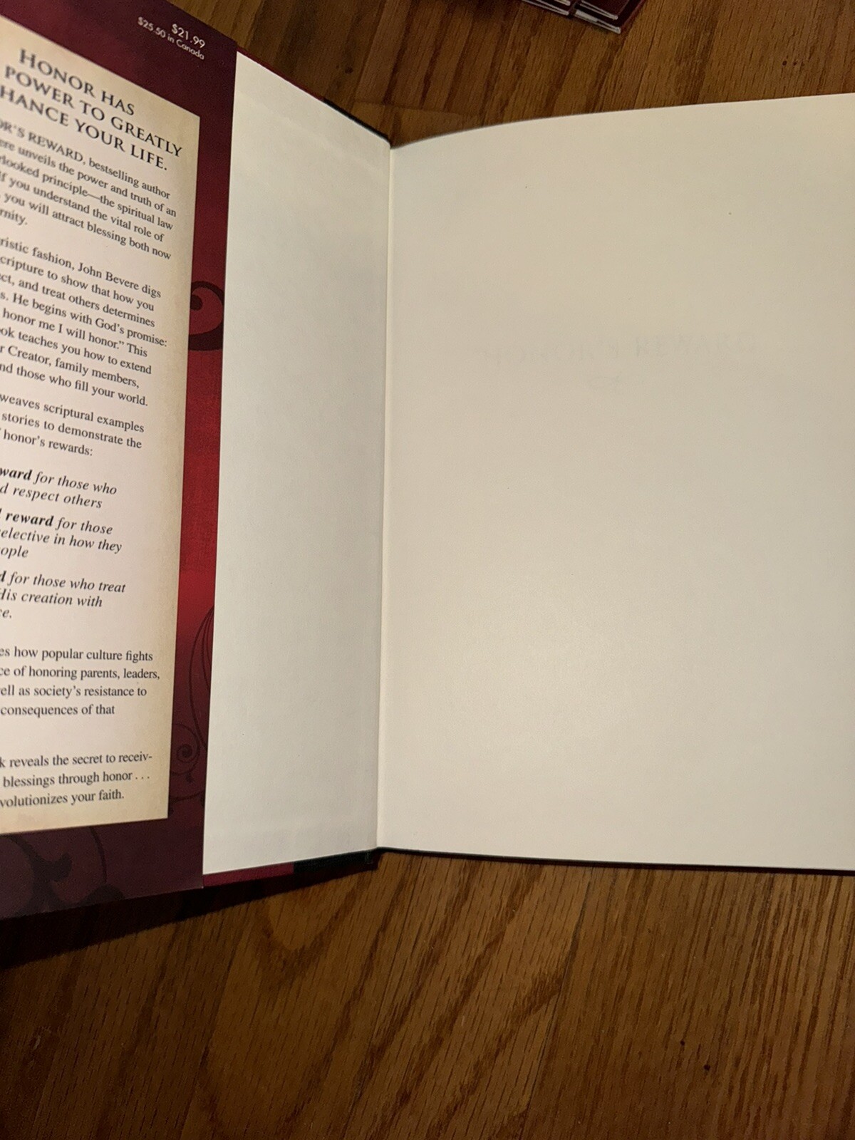 HONOR'S REWARD Book & Work Book & 6 CD Set + 4 DVDs All By JOHN BEVERE