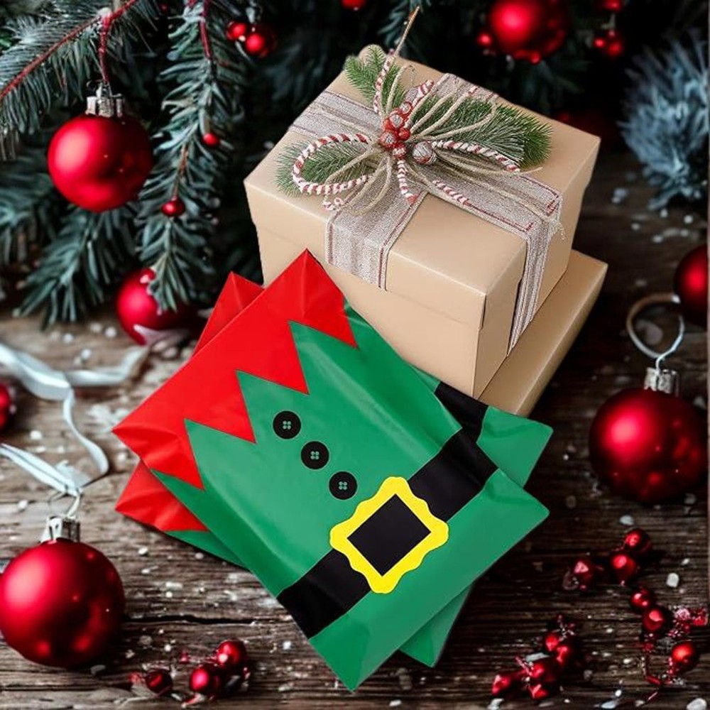 Polymailers 10"x13" Combo Pack (10) - 5 Santa & 5 Elf