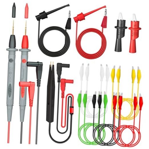 Electrical Multimeter Test Leads Set with Alligator Clips Crocodile Test Kit-4