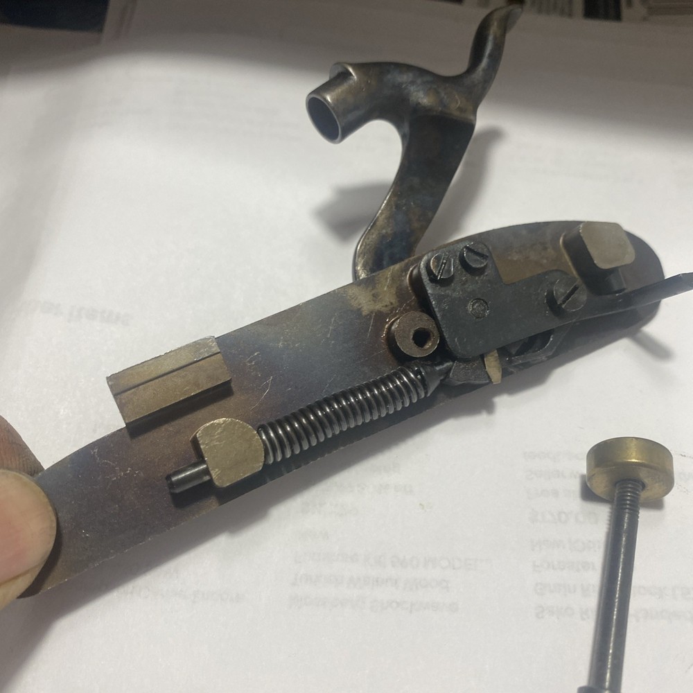Investar,s engraved lock with brass bushing and bolt.