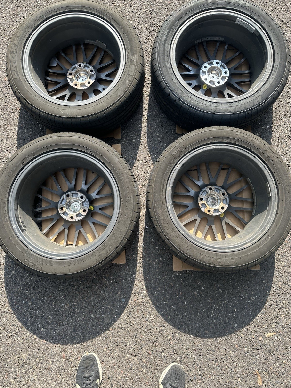 Enkei EKM3, 17x7, +45mm Offset & Toyo Proxes Sport 225/50/ZR17 Tires