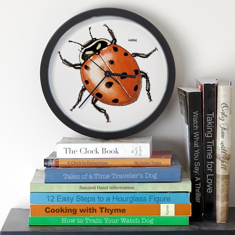 CafePress Ladybug Beetle 10" Wall Clock (17643736)