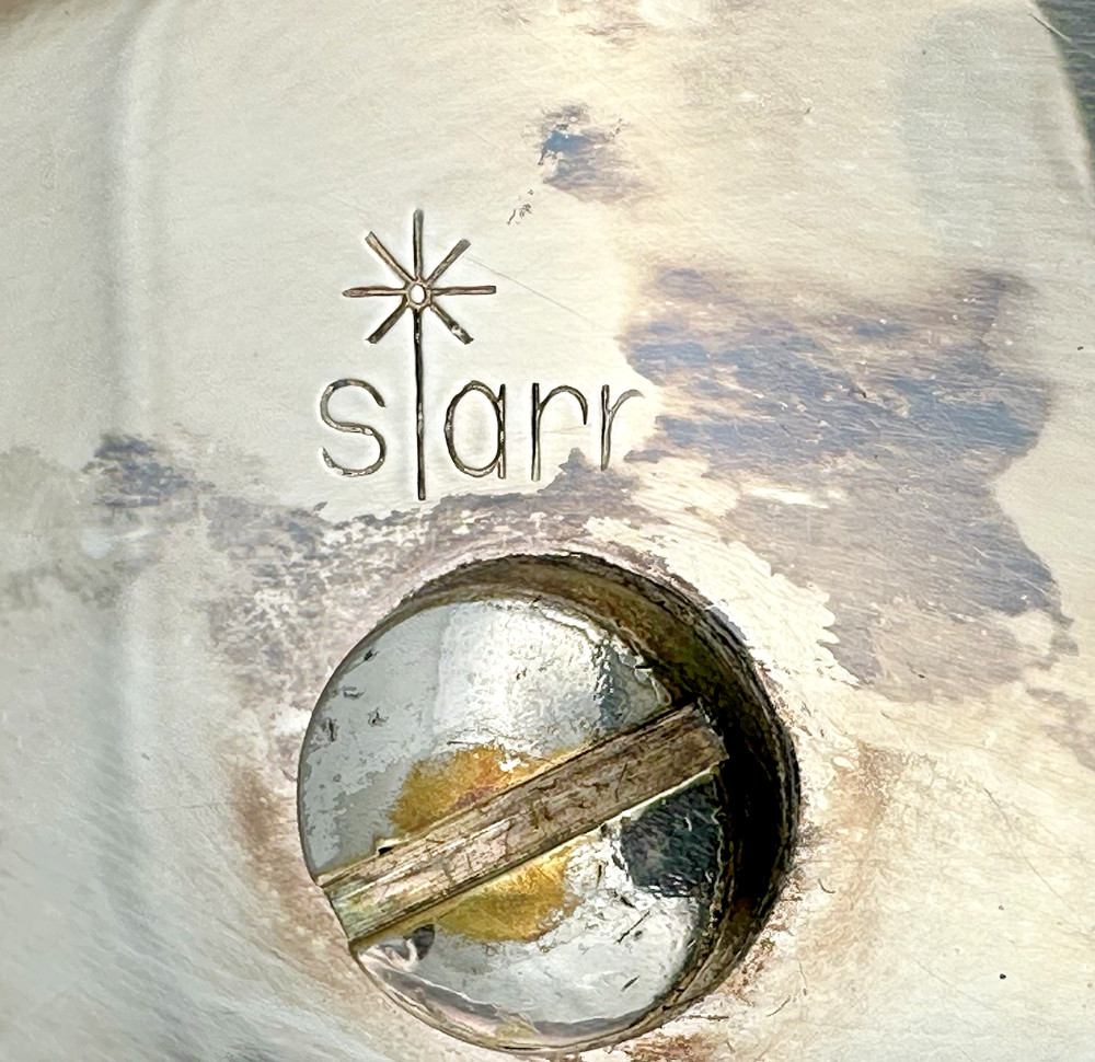 Vintage Starr Co. Silver Plate Shell Appetizer Serving Toothpick Holder Dish 11"