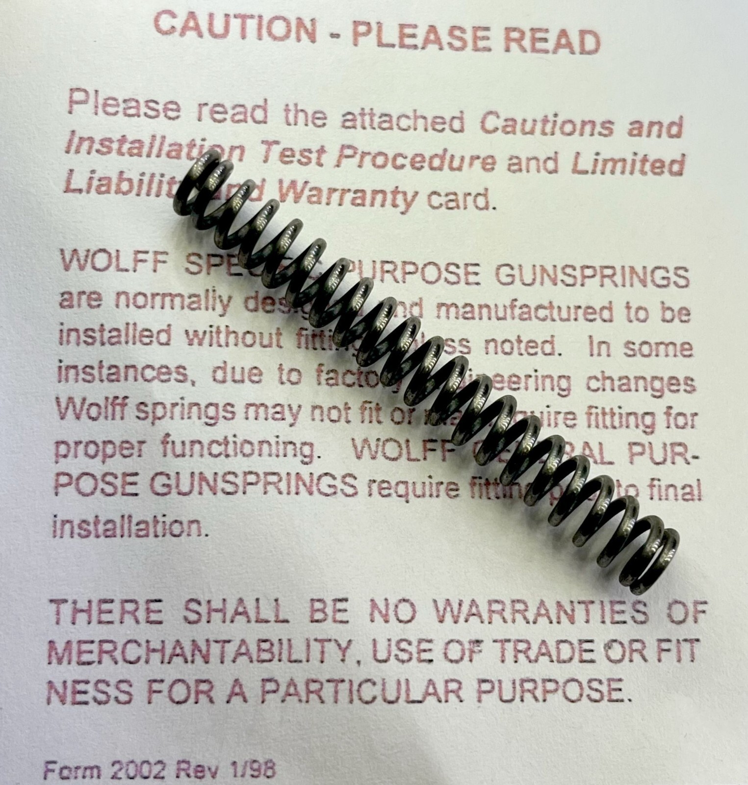 1911 Full & Commander Hammer Main Spring 15 16 17 18 19 20 21 23 25 26 28 30 34