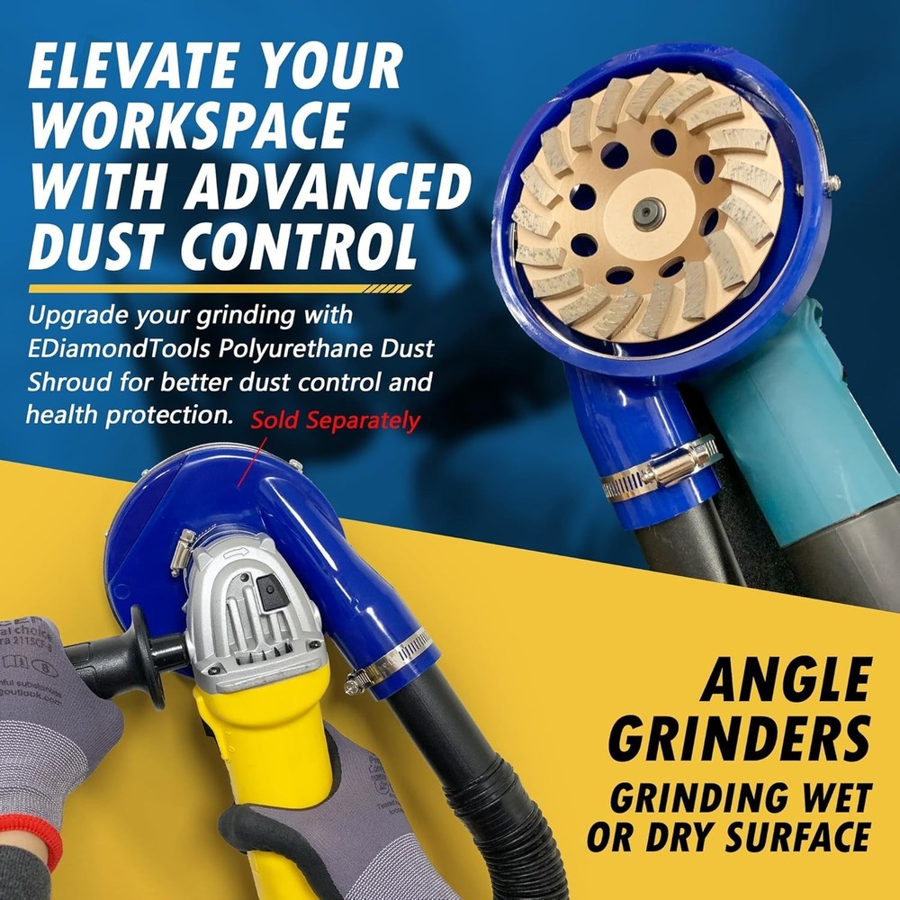 7" Diamond Wheel for Coating Removal, Grit 40, Medium Bond