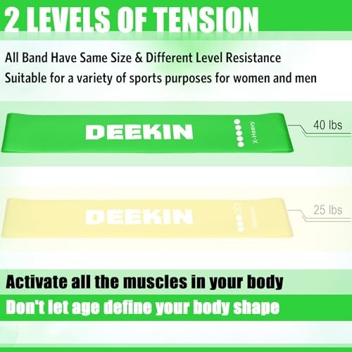 20 Pcs Resistance Bands Resistance Loop Exercise Bands Exercise 40 Lbs Green