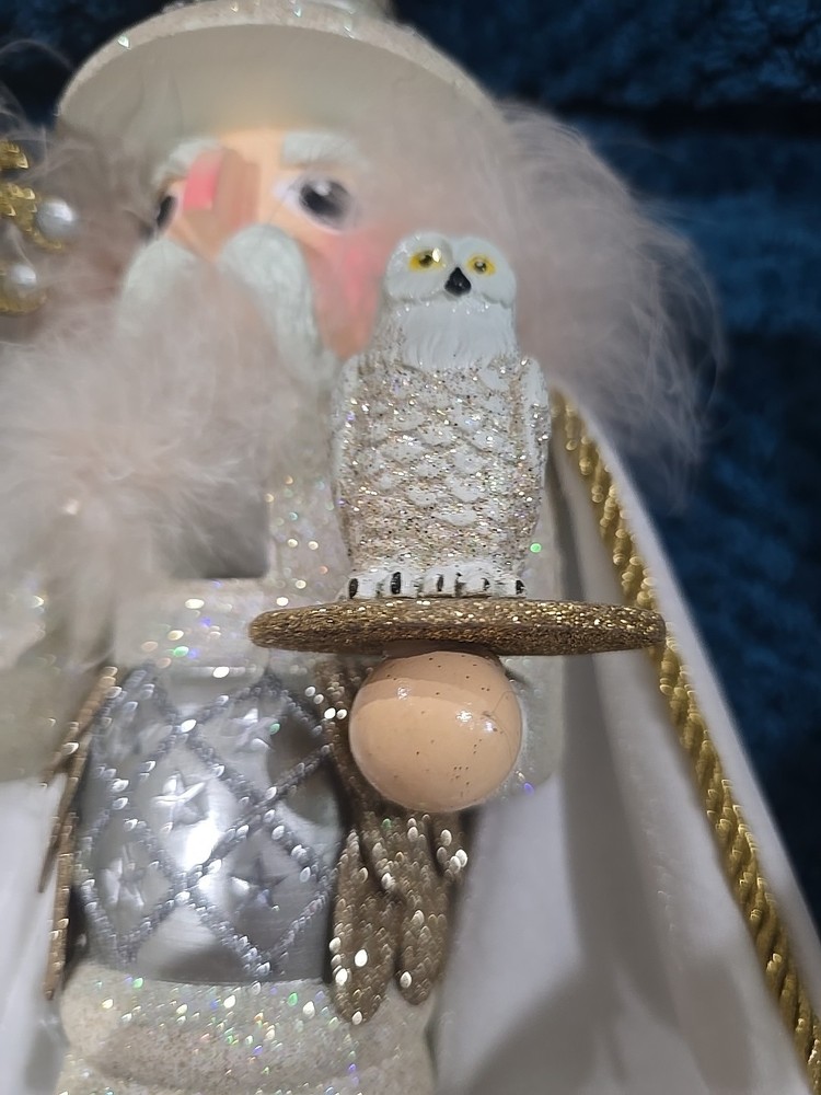 Holly & Kurt Adler Hollywood Nutcracker White Wizard Nutcracker 17" HA0493