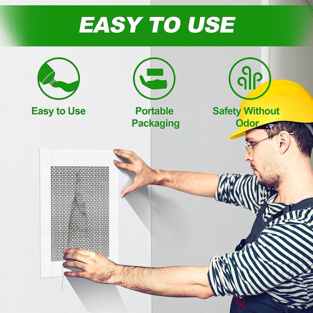 Drywall Repair Kit 13pcs Aluminum Wall Patch Set Self-Adhesive Fast Fix