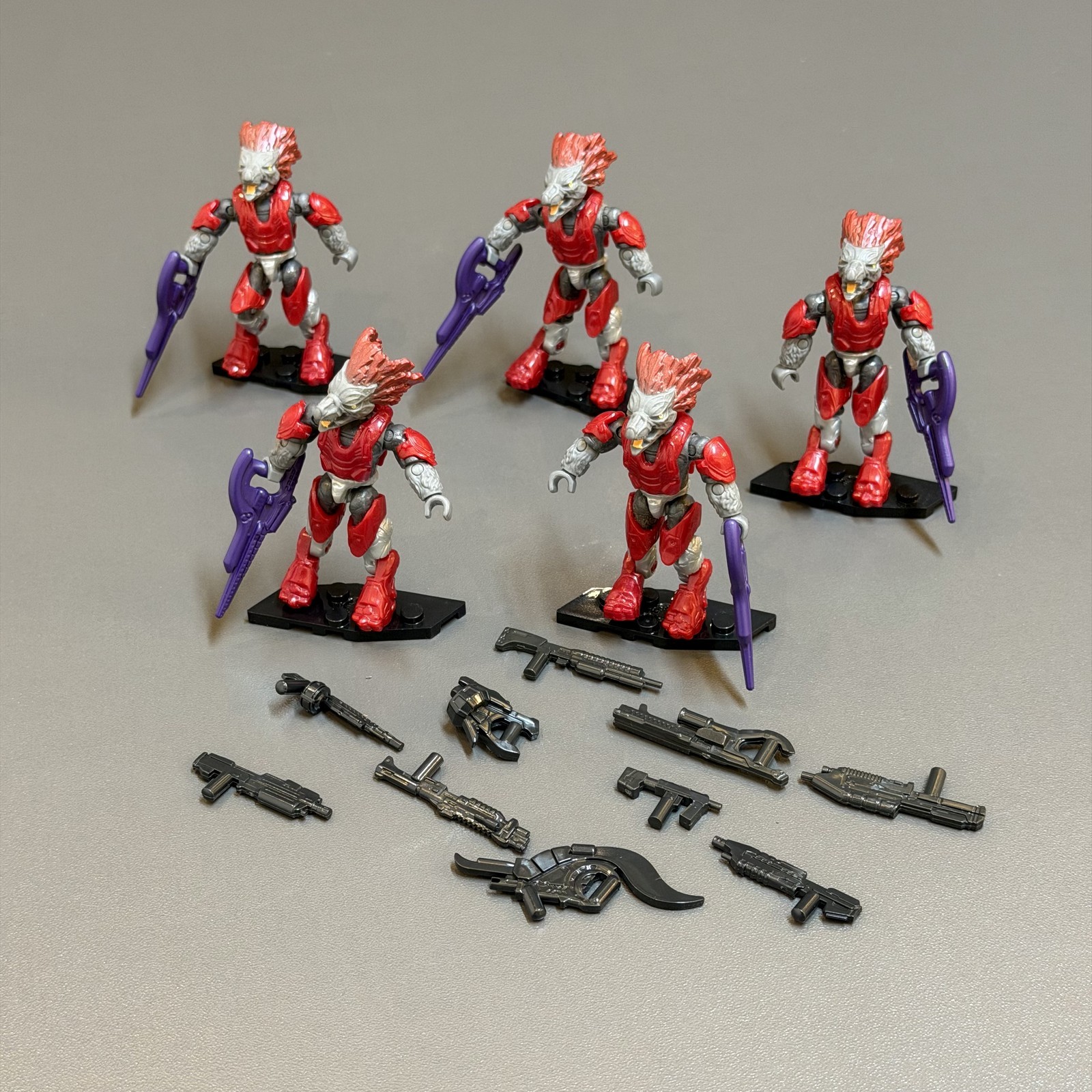 LOT 5 & 15 Gun Mega Construx Halo Sword Base Invasion GLB75 Covenant Skirmisher