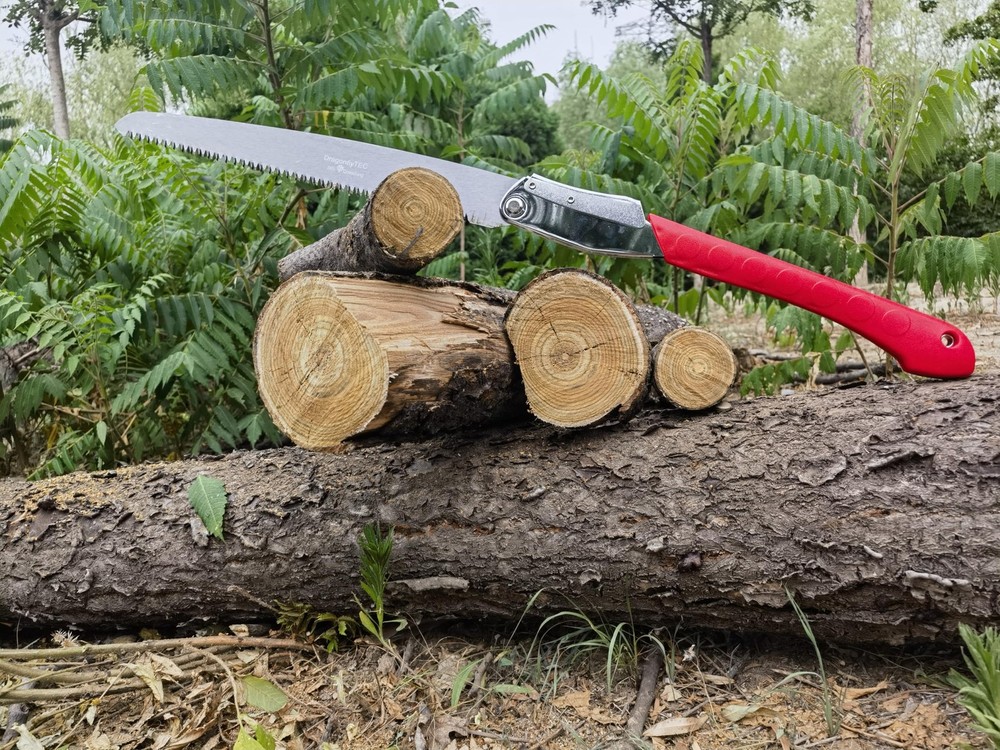 DragonflyTEC Large Folding Saw:Extra-Long 14-Inch Blade Extra Large, Red