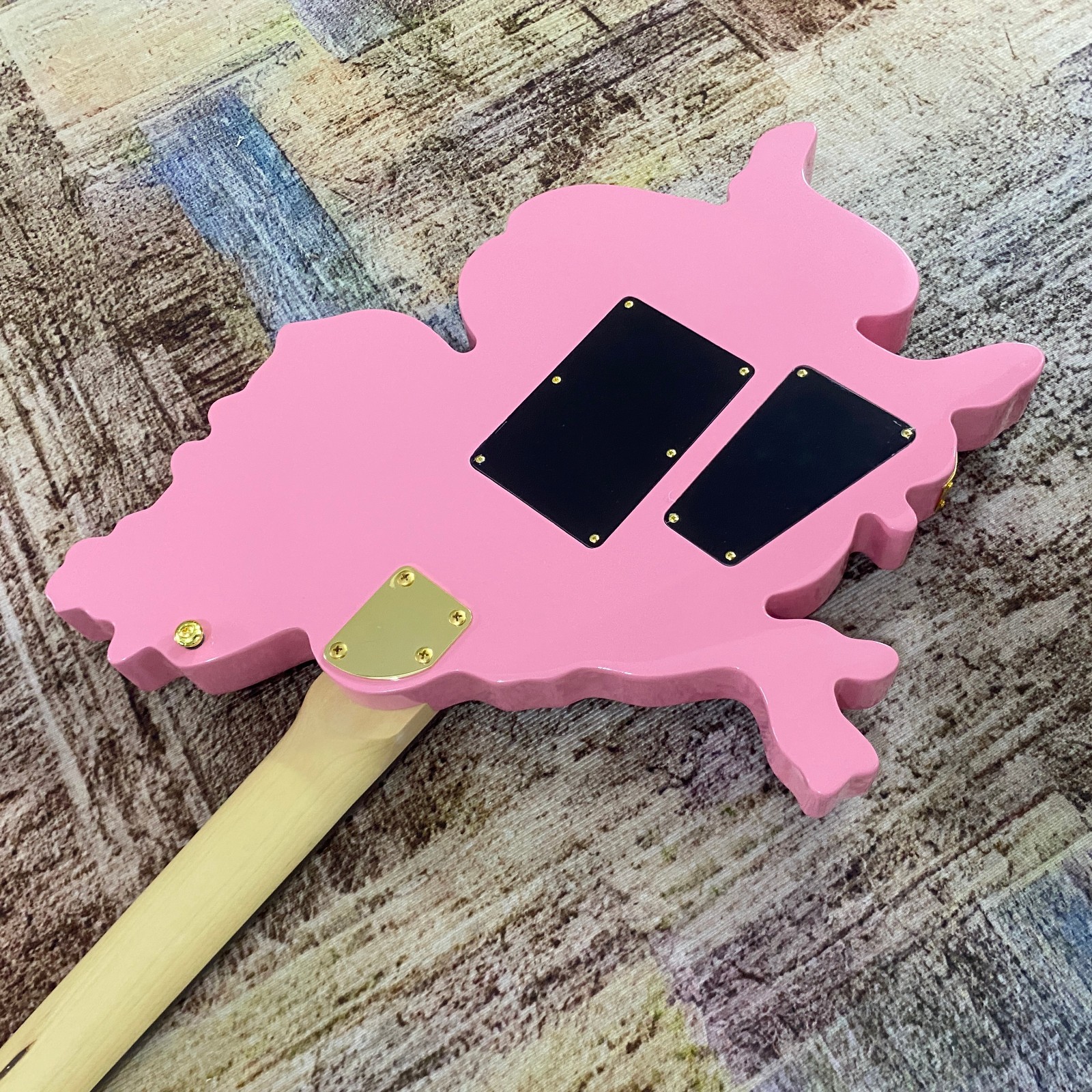 Anime&Manga beautiful girl shaped Electric Guitar Tremolo HH Pickups 24Frets