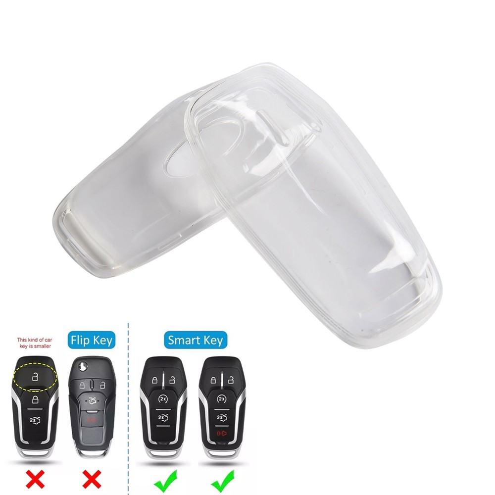 Clear Key Cover Case for Ford For Mustang For Edge Light Thin Anti scratch