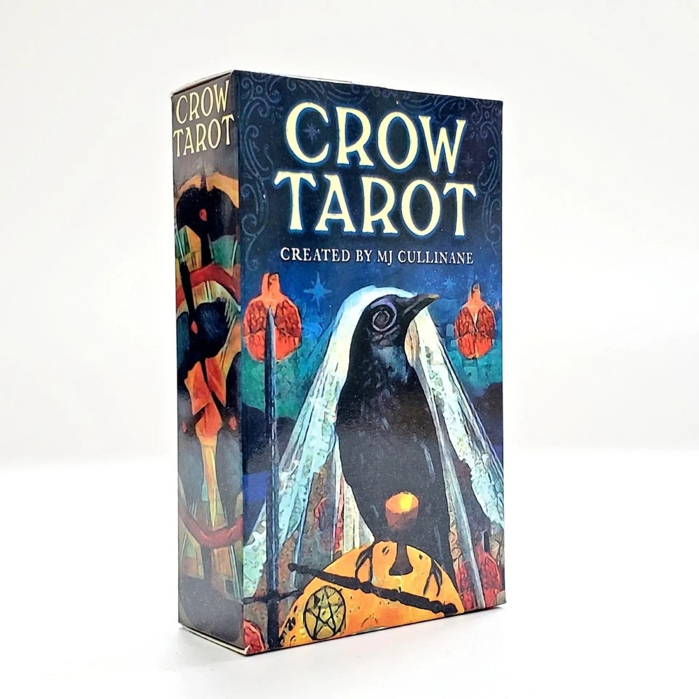 Crow Tarot Deck 78 Cards English Oracle Divination Set with PDF Guide