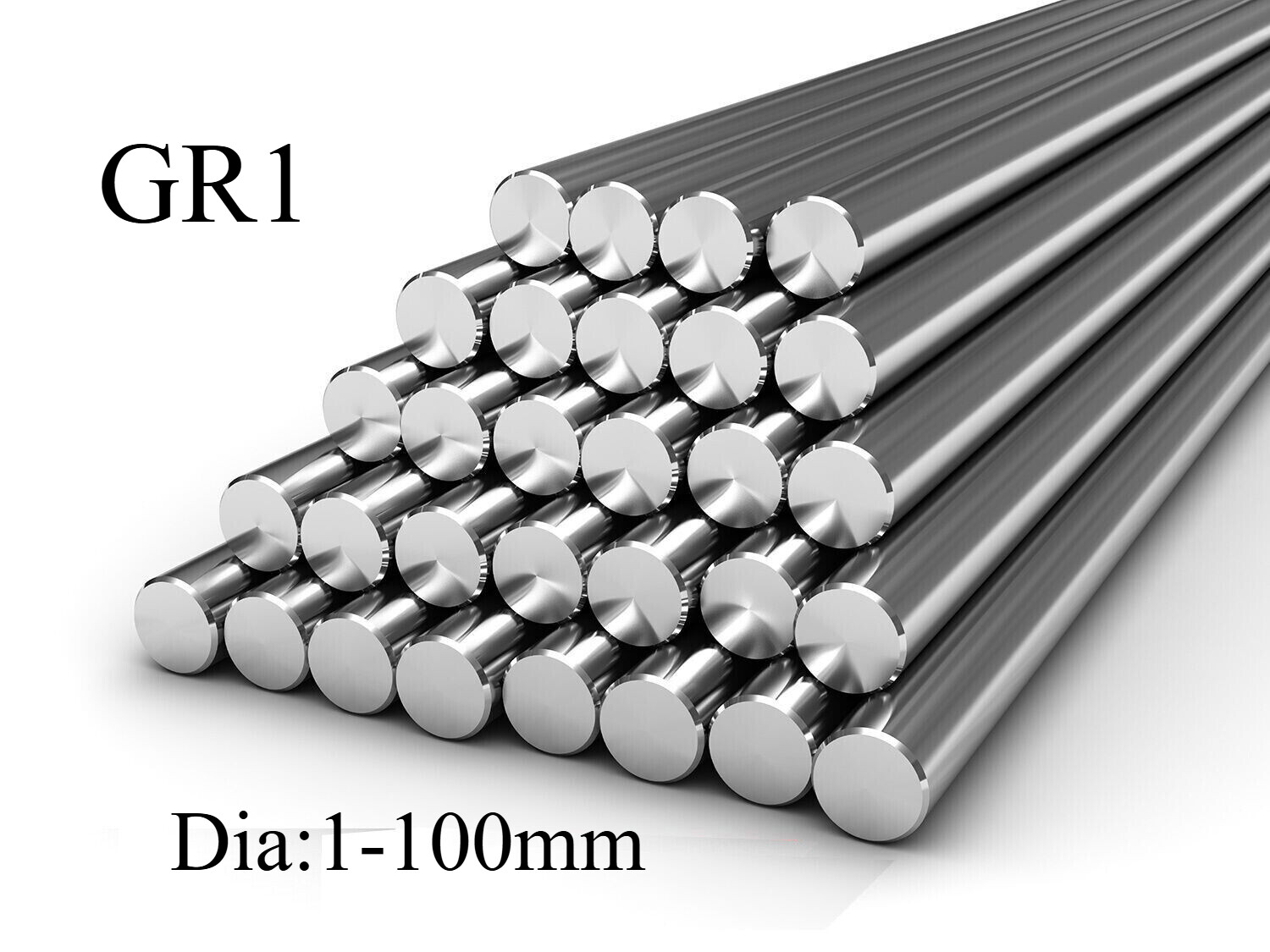 1pcs Titanium 99.99% Ti Grade 1 Gr.1 GR1 Rod Round Bar Diameter 3mm to 100mm