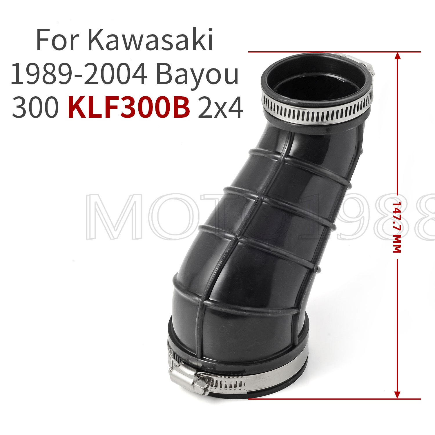 FOR KAWASAKI BAYOU 300 KLF300B 2X4 AIR BOX TO CARBURETOR INTAKE BOOT DUCT 89-04