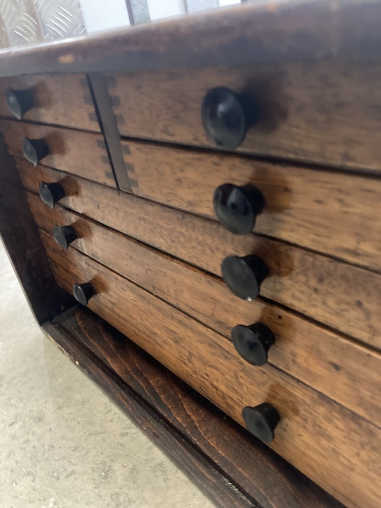 Vintage Moore & Wright Engineers Toolbox With Tools