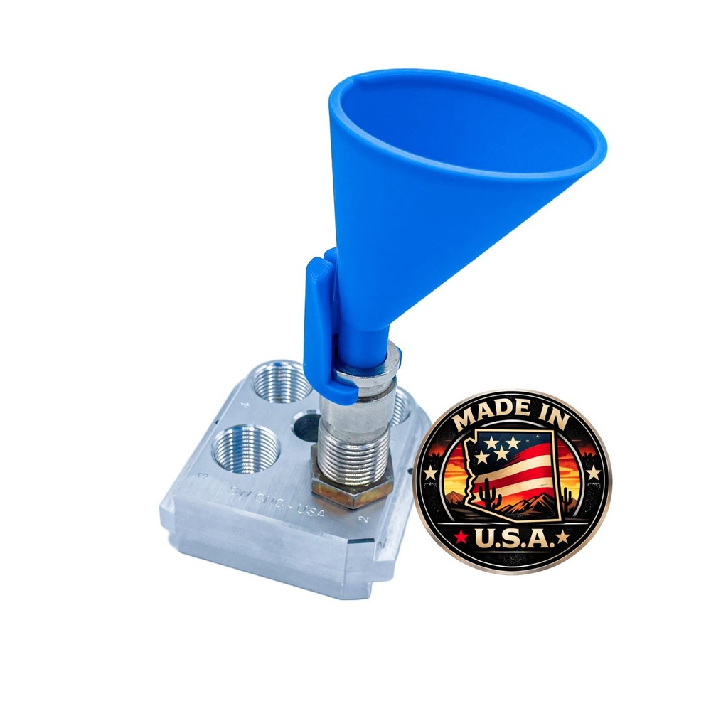 Manual Powder Funnel for Reloading Machines - Perfect for Precision Reloading