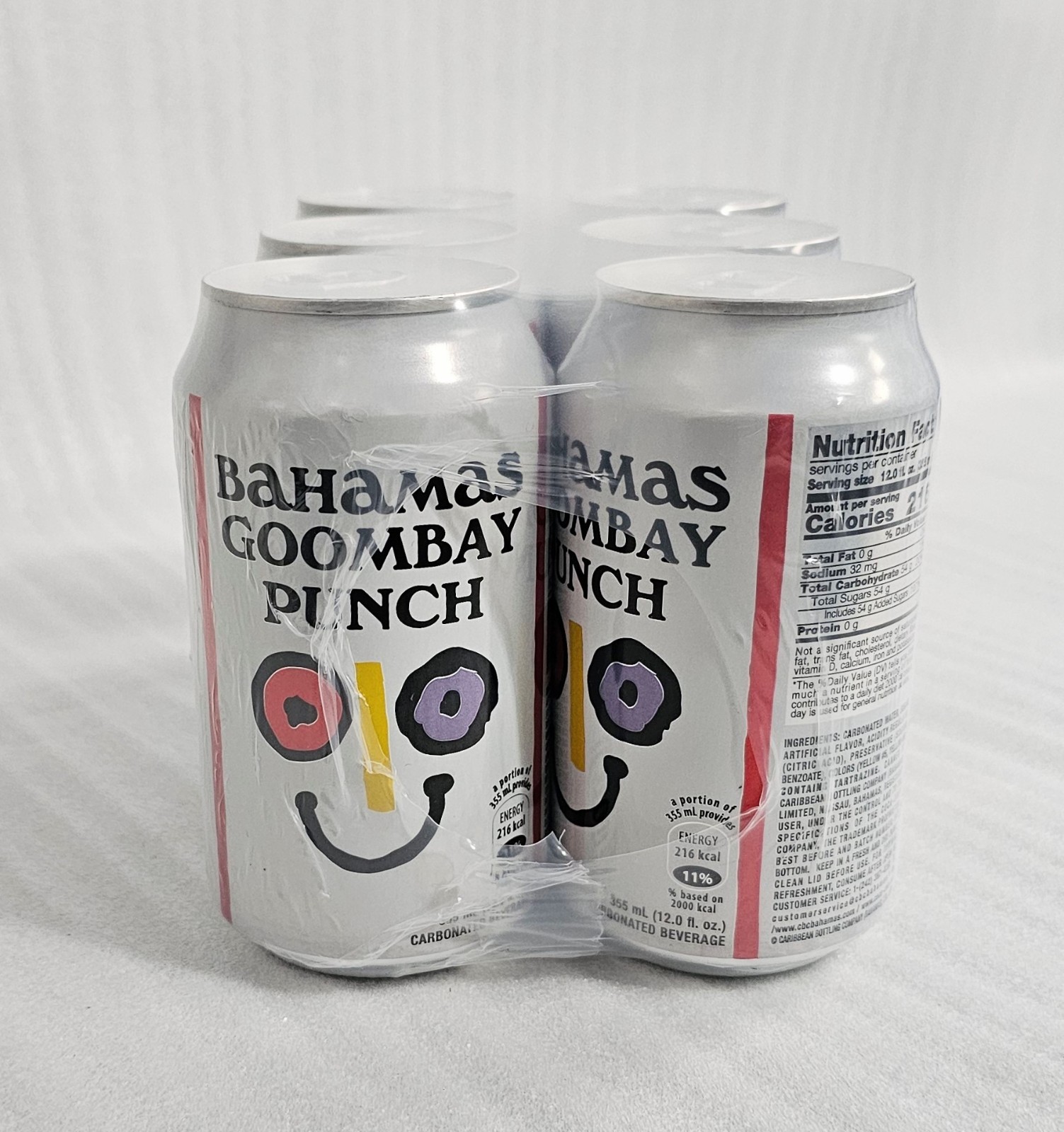 Bahamas Goombay Punch 6 Pack Sealed Pop Cans Coca-Cola Product Exp. 14 SEP 26