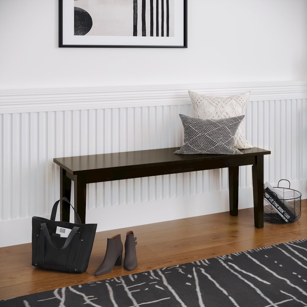 Simplicity Solid Wood 48" Classic Bench
