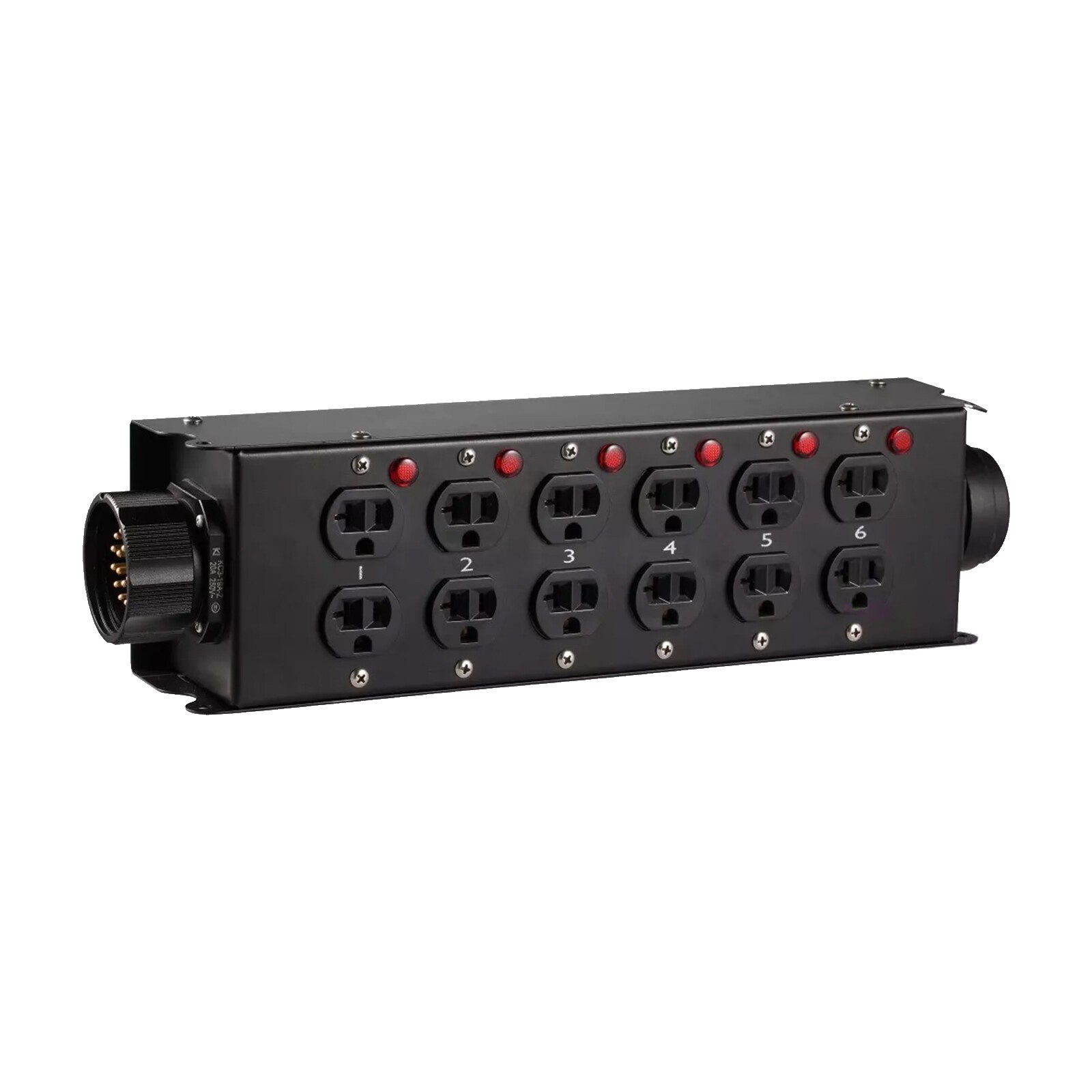 Socapex 19pin To 12x Edison Power Distro Box for Stage DJ Lighting Distribution