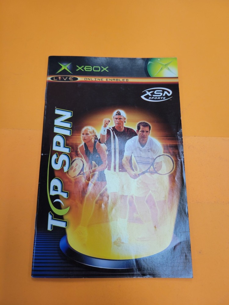 Top Spin Xbox Game Manual