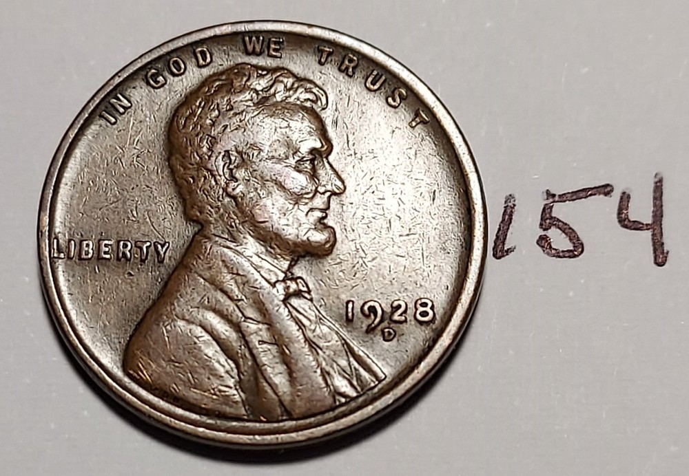 1928-D Lincoln Wheat Cent #154