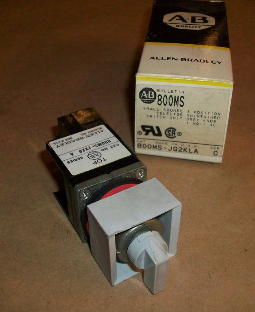 Allen Bradley 800MS-JG2KLA Selector Switch   3 Position