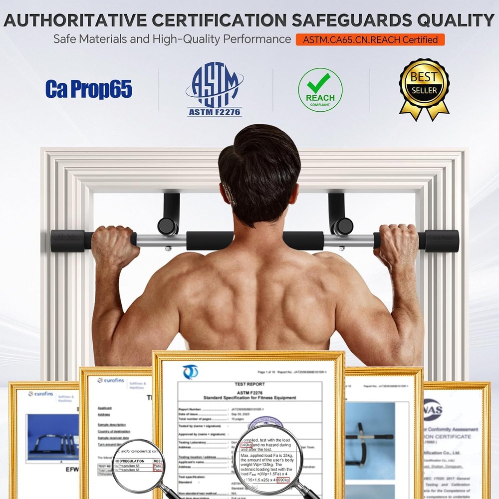 Ally Peaks Pull Up Bar for Doorway 440 lbs