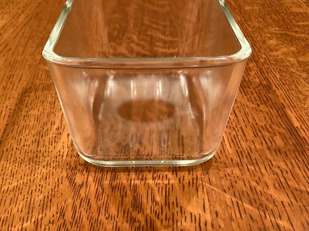 Vintage Clear Glass Loaf Pan