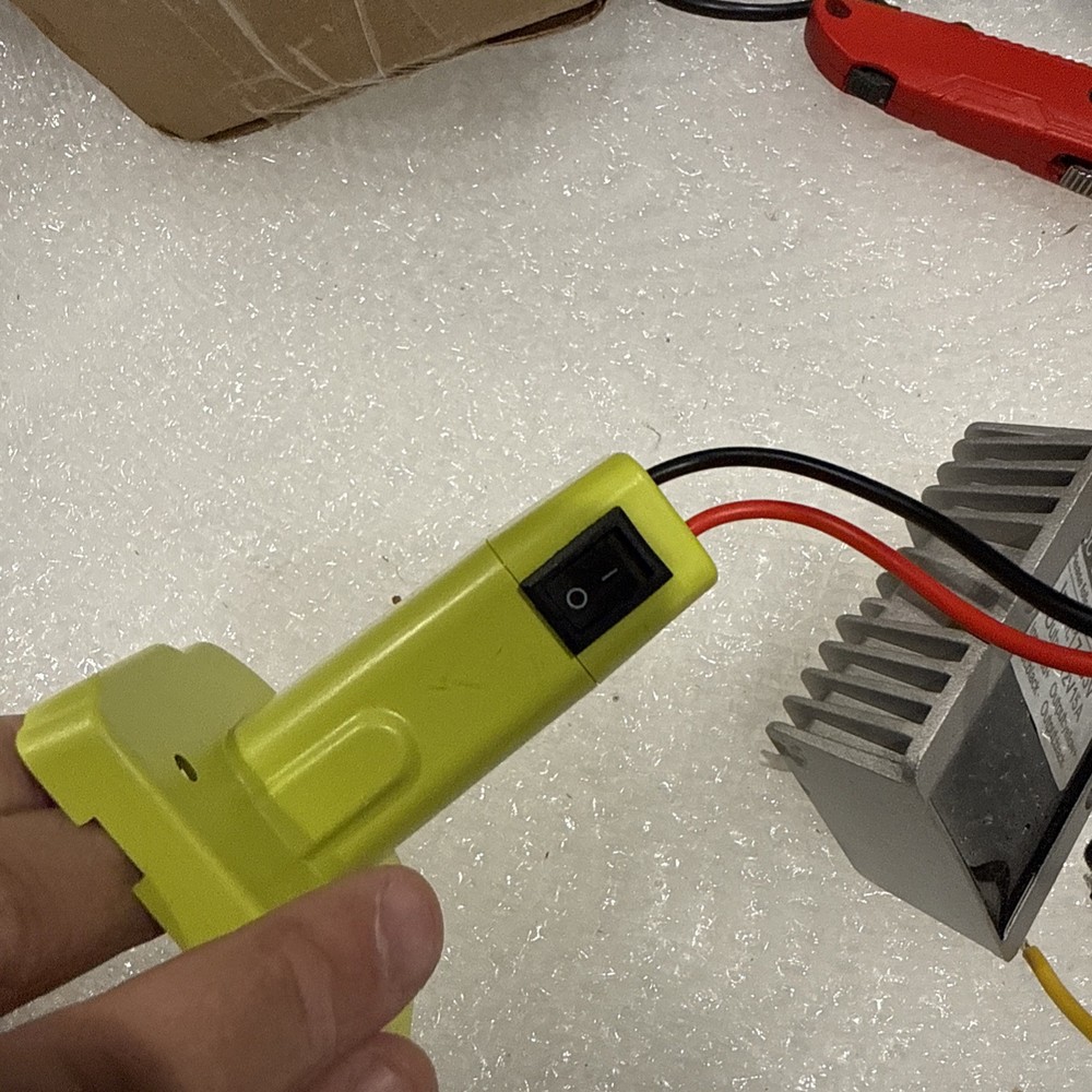 18V to 12V Step Down Converter Compatible with Ryobi 18V Battery Adapter Volt...