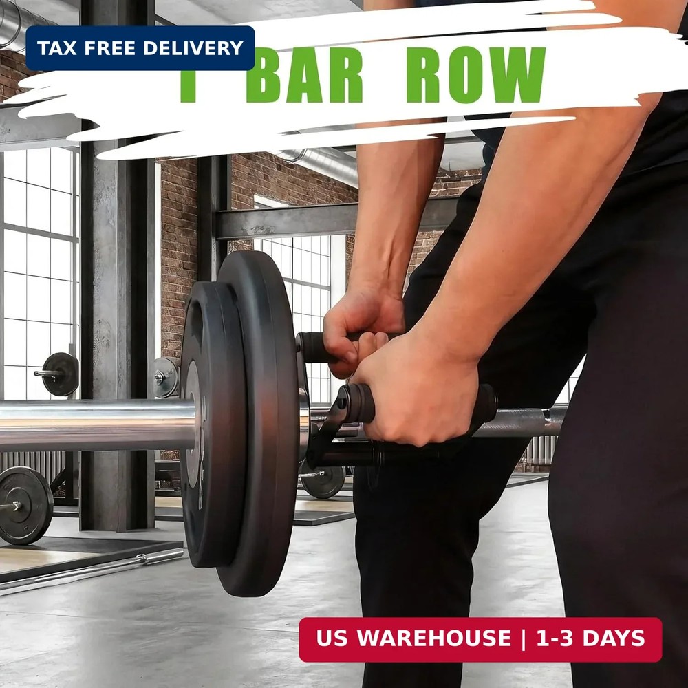 Double D Row Handle LAT Pulldown Attachments, 1.3 Inch Diameter Big Comfort Rubb