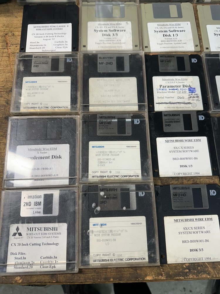cx-20 software wire edm floppy mitsubishi meldas cnc E.D.M. cx 20