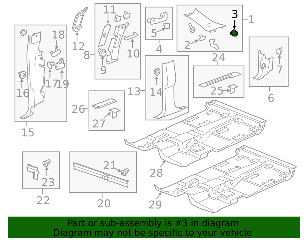 Genuine GM Speaker Grille 25889860