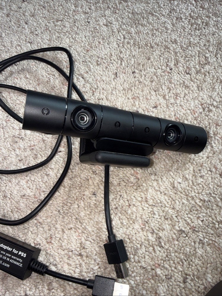 Sony PS4 PS5 VR Headset Bundle V2 CUH-ZVR2 2 Move Controllers Camera Untested