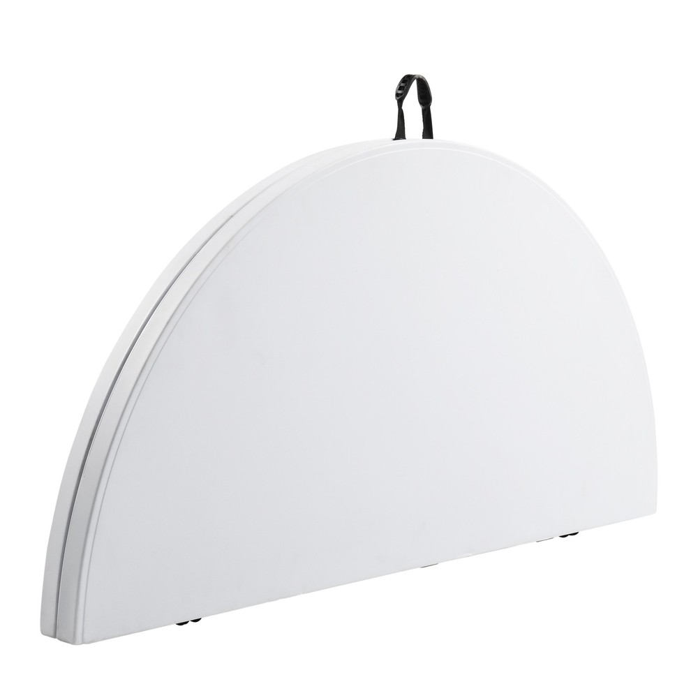 48inch Round Folding Table Outdoor Folding Utility Table White