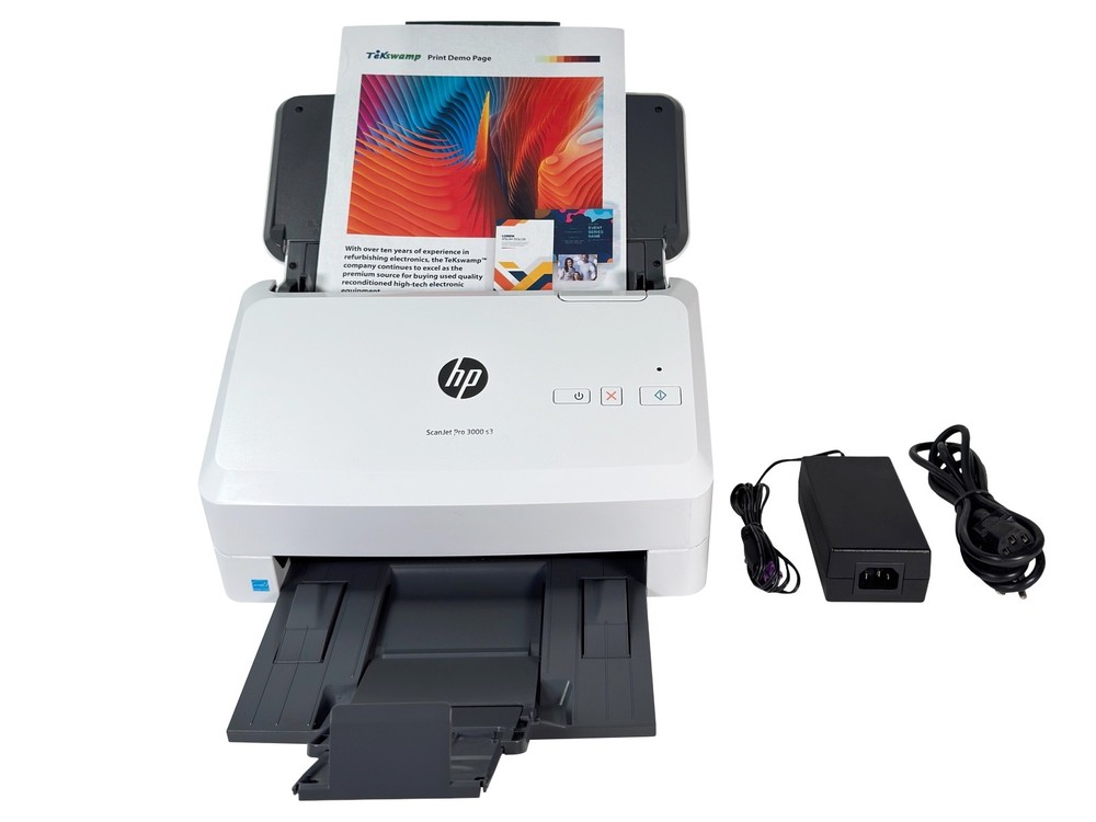 HP ScanJet Pro 3000 S3 Sheetfed Duplex Document Scanner w/Adapter FULLY TESTED
