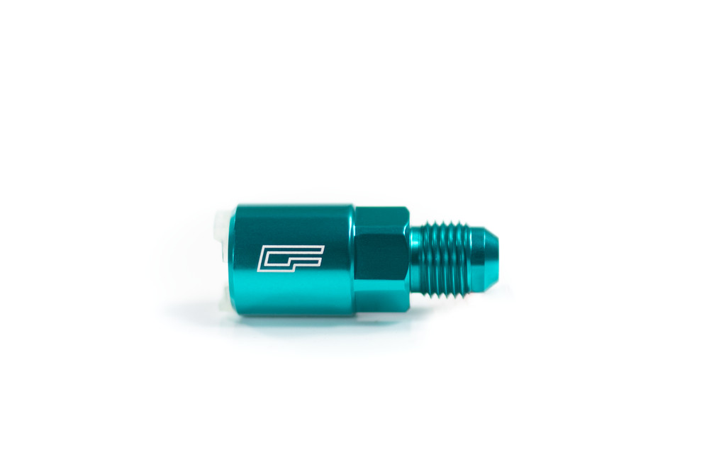 TEAL -6AN / 6AN SAE Quick-Connect EFI Adapter Push-On Fitting 5/16"