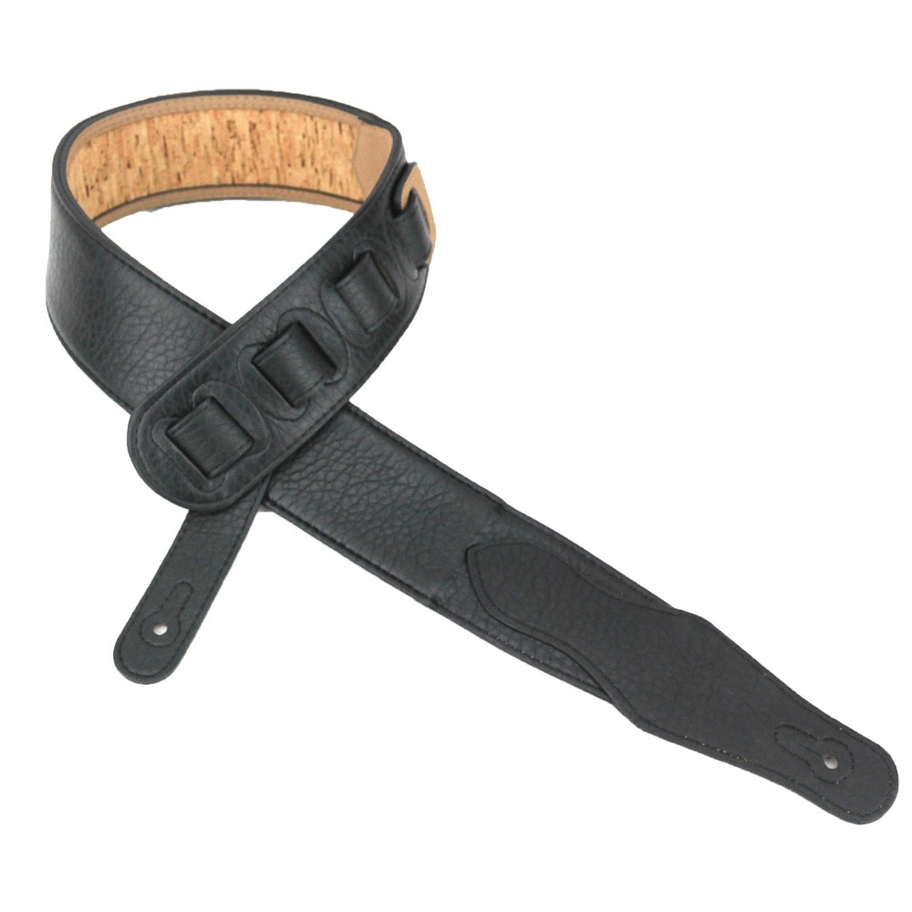 Walker & Williams W-02 Natural Cork & Leather Guitar Strap