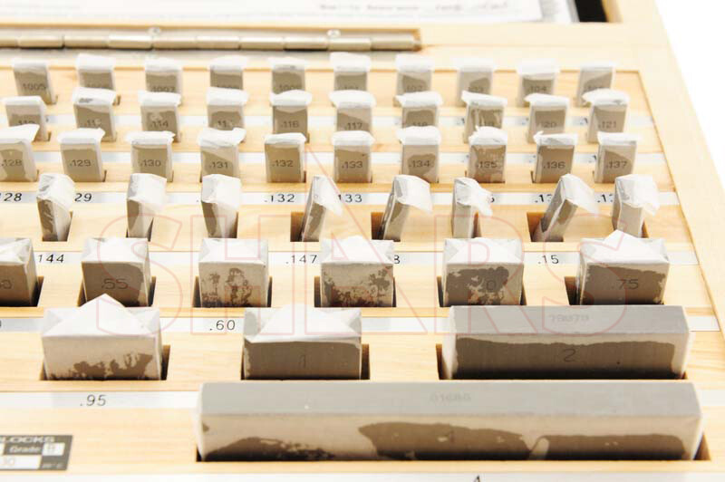 SHARS Grade AS-0 .1001 to 4.000" 81 pcs Solid Carbide Gage Block Set NEW R{