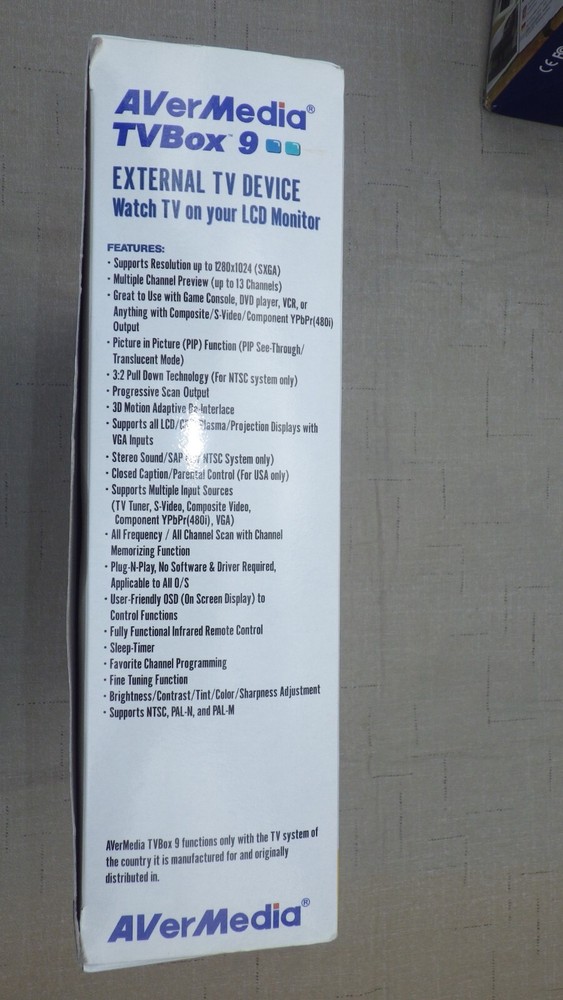 AVerMedia TVBox 9 External TV Device