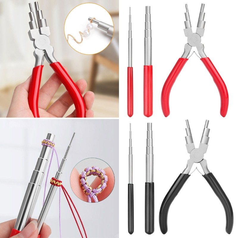 Bail Making Plier and Wire Looping Mandrel for Wire Wrapping Jump Ring Forming