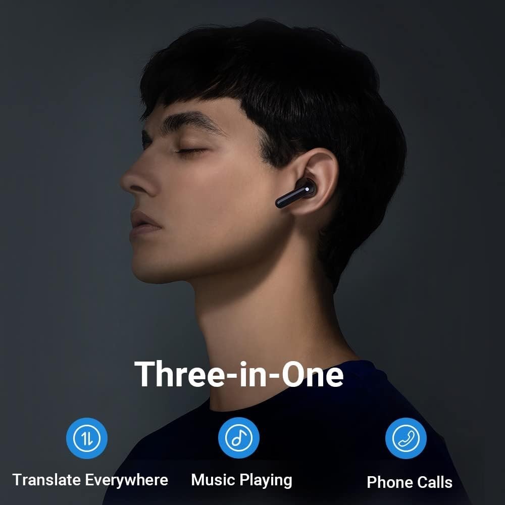 M3 Language Translator Earbuds, Two-Way Translator Device with APP for 40 Lan...