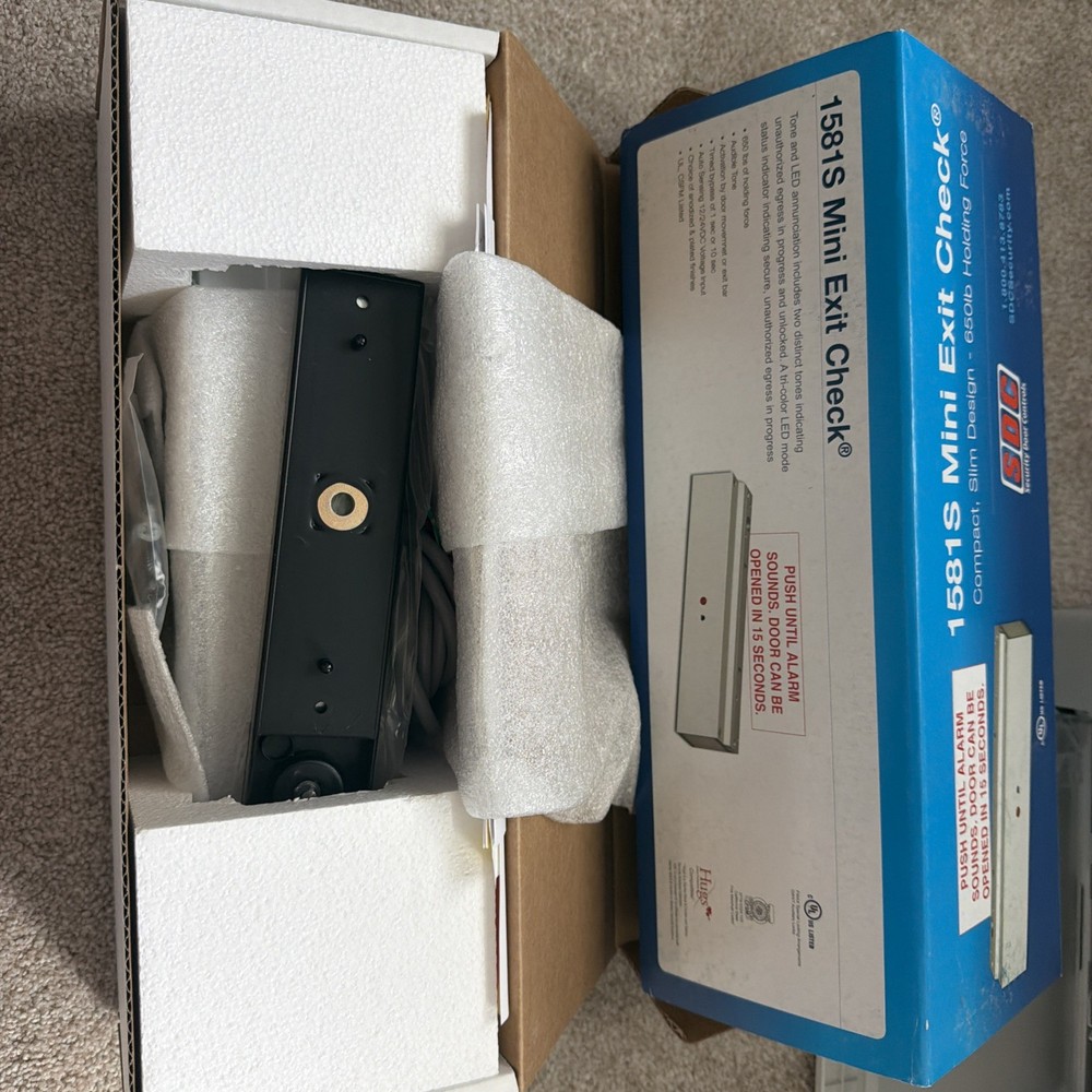 SDC Mini Exit Check #1581SNDV Model: 1581SGL