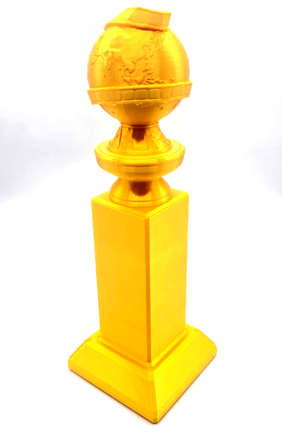 Replica Golden Globe Award -Full Size 11" 3D Printed Trophy in Silk Gold PLA
