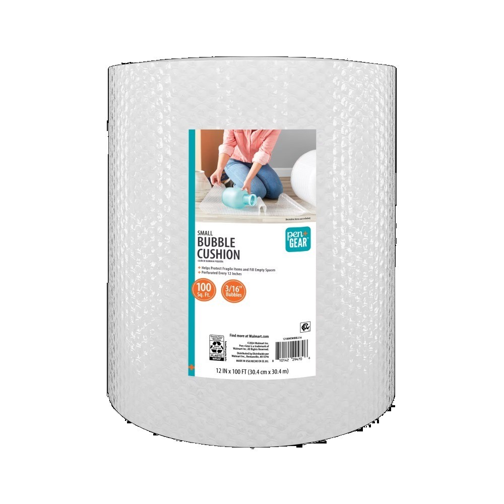 12" x 100' 3/16" Roll, Small Bubbles