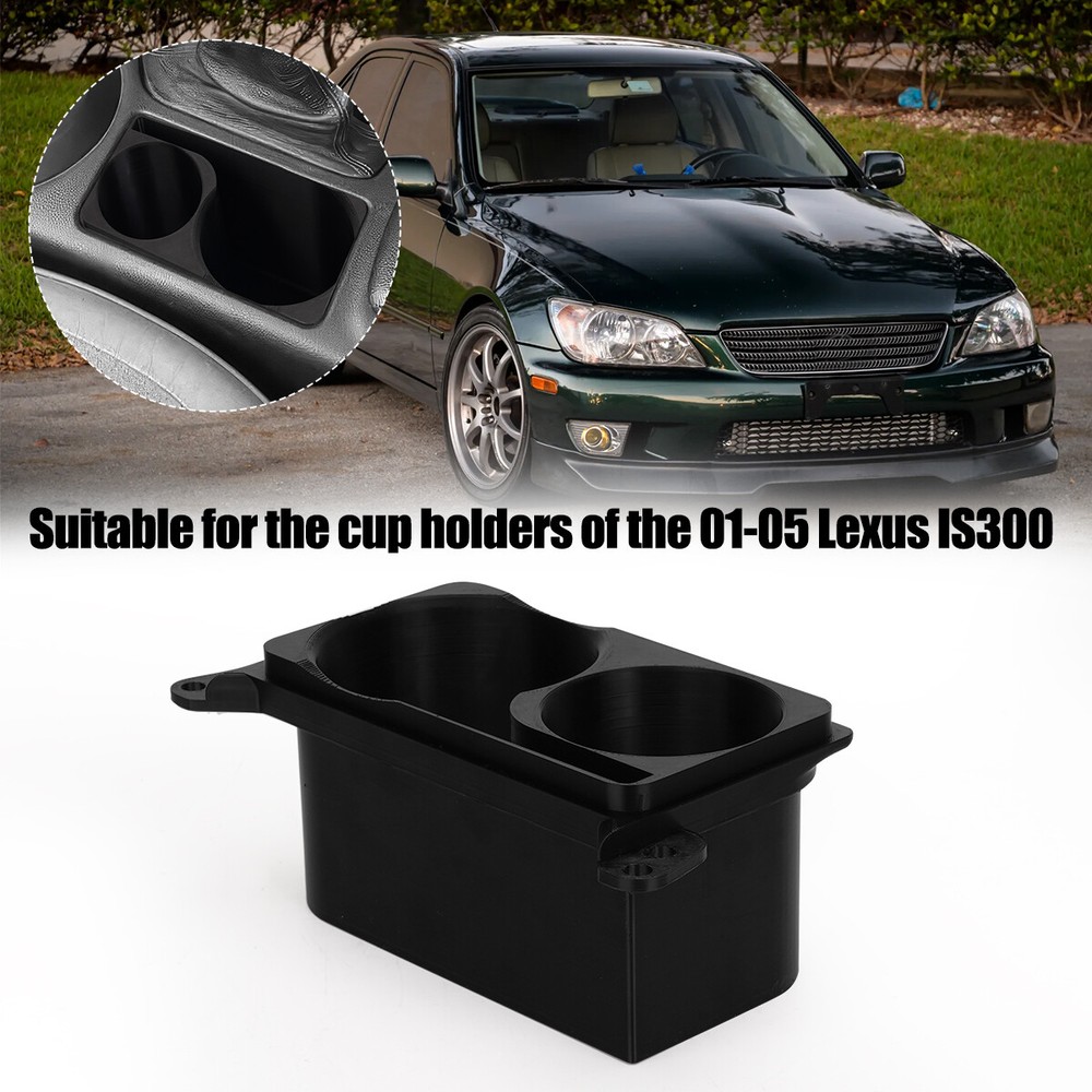 for 01-05 Lexus IS300 Custom Cupholder - Full Replacement Setup - 3D Printed