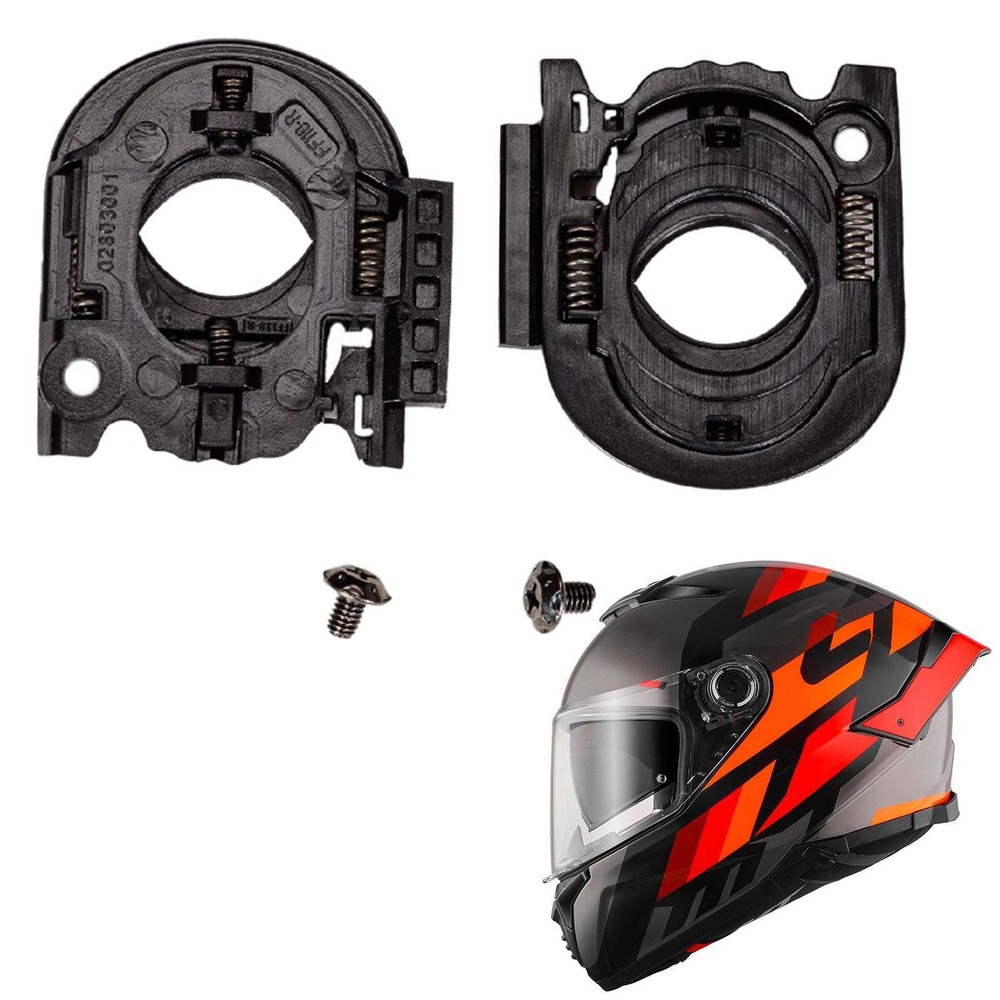 2x Helmet Visor Shield Base Left and Right Sturdy Motorcycle Accessories Replace
