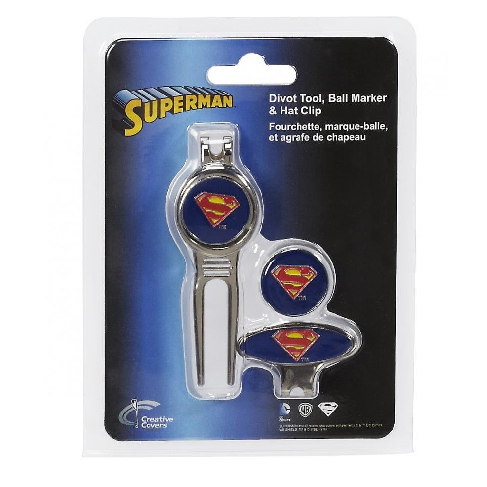 NEW Creative Covers Golf Superman Divot Tool Set